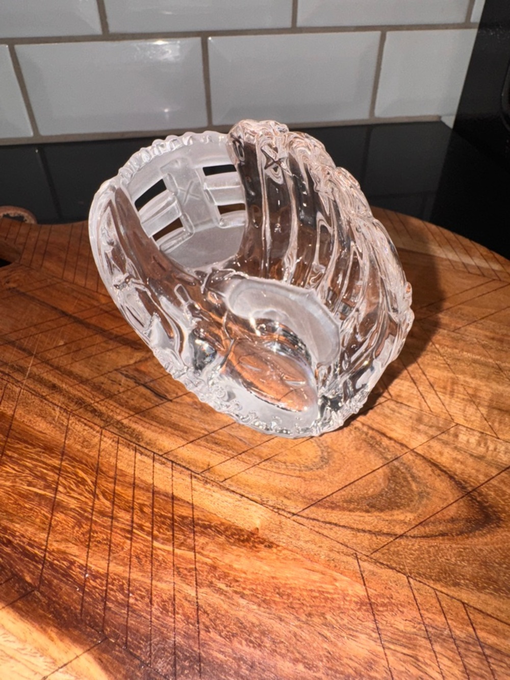 Vintage 1980 Hofbauer 24% Lea Crystal Baseball Mitt From Germany 🇩🇪